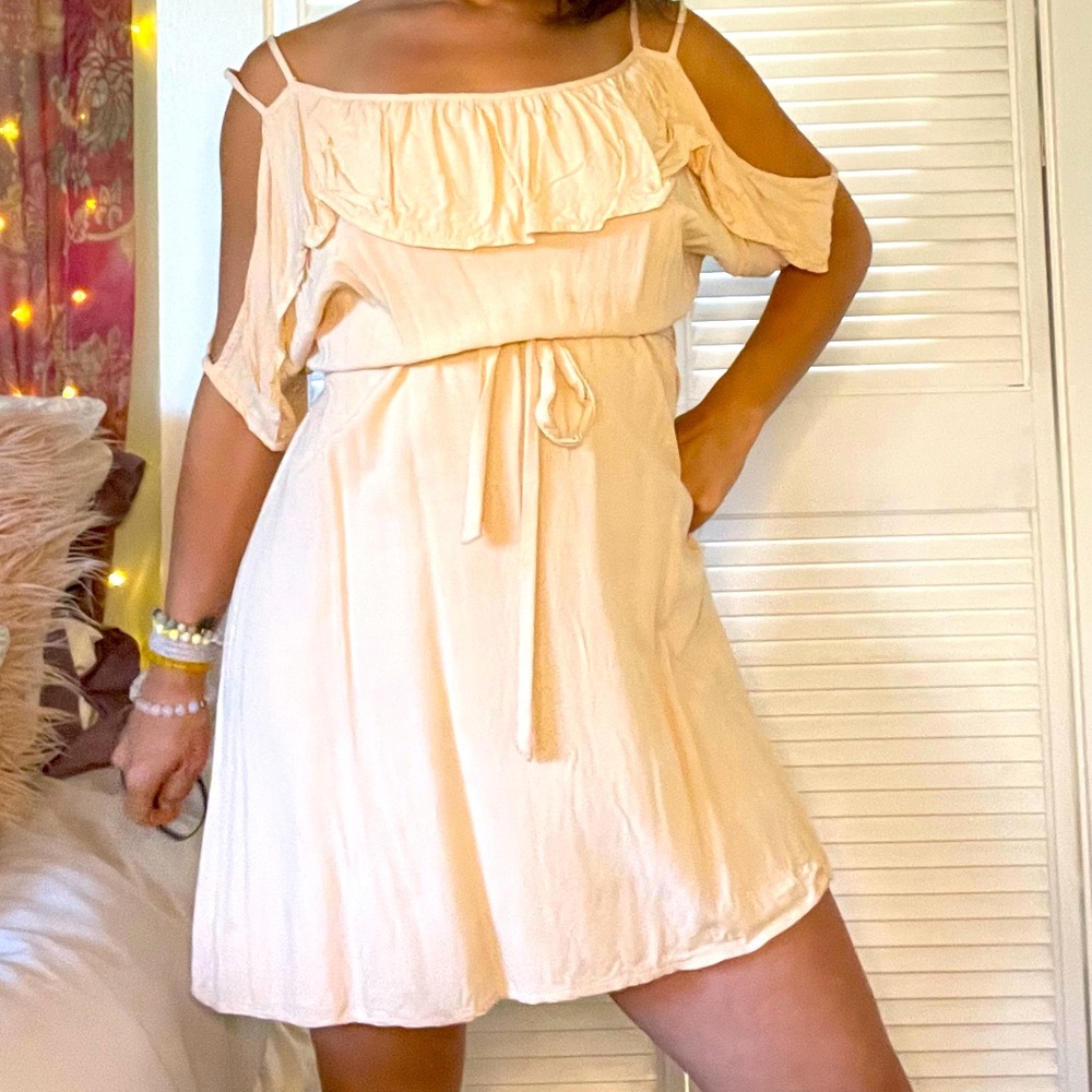 Perfect peach summer dress